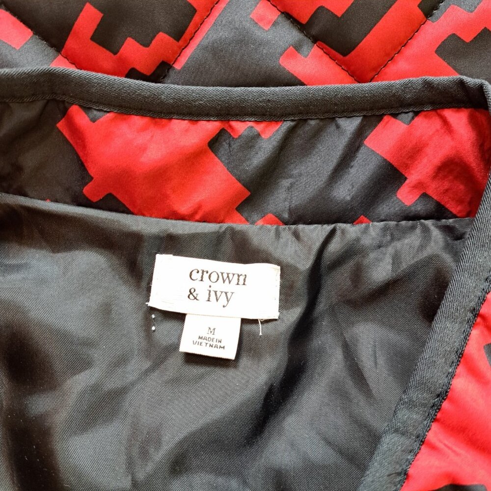 Crown & Ivy NEW Quilted Lightweight Vest Size Medium - Picture 5 of 10